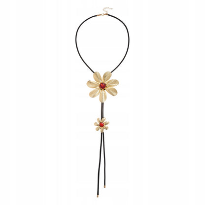 Collier pour femme à fleur – doré