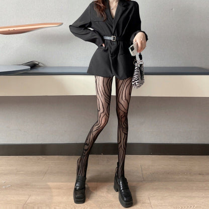 Women's Lace Tights – Black