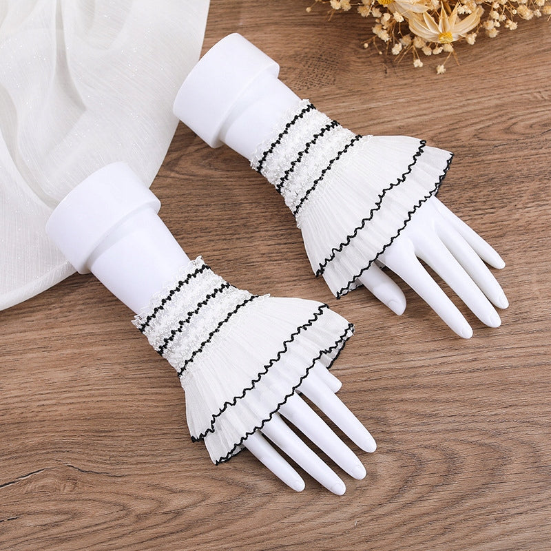 Women's Detachable Cuffs – White