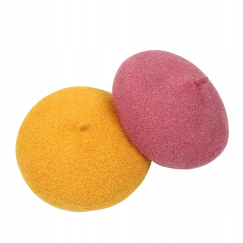 Französische Damen-Baskenmütze – rosa