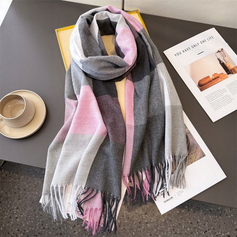 Women's Winter Scarf 200 × 66 cm – Multicoloured