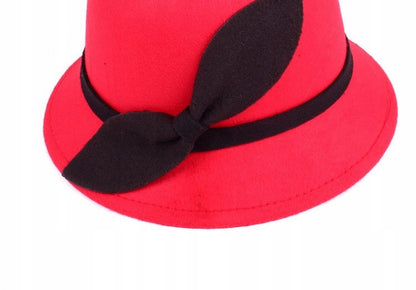 Dámský bucket klobouk – červený