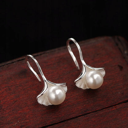 Sterling Silver Pearl Earrings