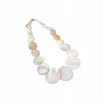 Women's Circle Necklace – Cream