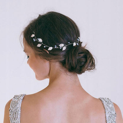 Adorno de rama para el pelo de novia – dorado