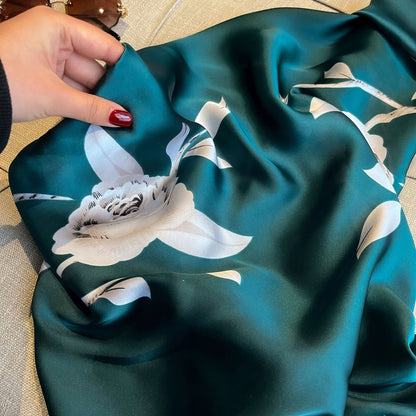 Silk-Effect Scarf 180 × 90 cm