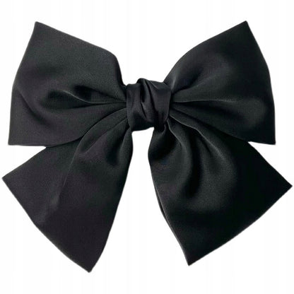 Elegant Black Bow Hair Clip — Stylish Hair Accessory