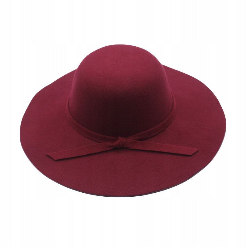 Women's Brimmed Hat – Burgundy