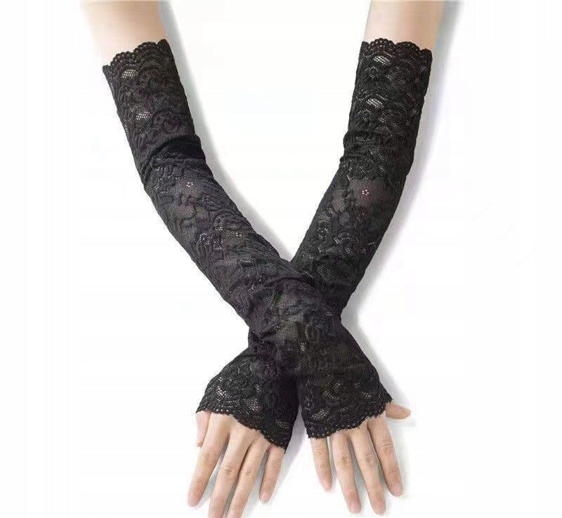 Detachable Lace Cuffs – Black