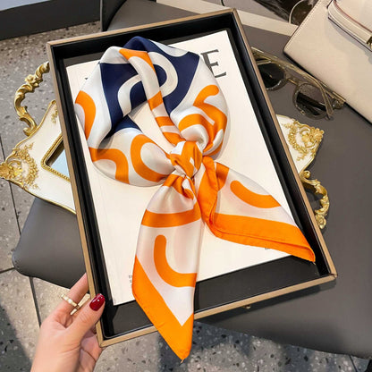Silk-Effect Square Scarf 70 × 70 cm