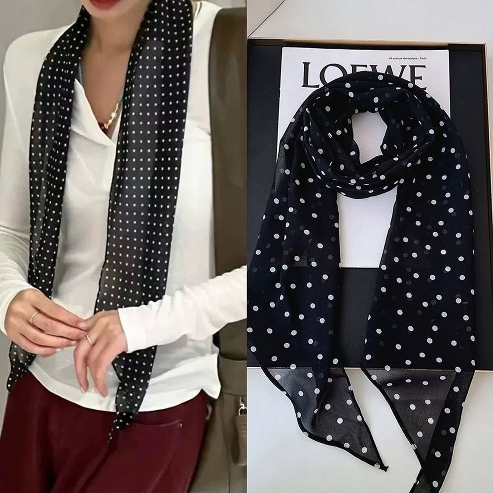 Women's Elegant Long Printed Scarf — Tie Style