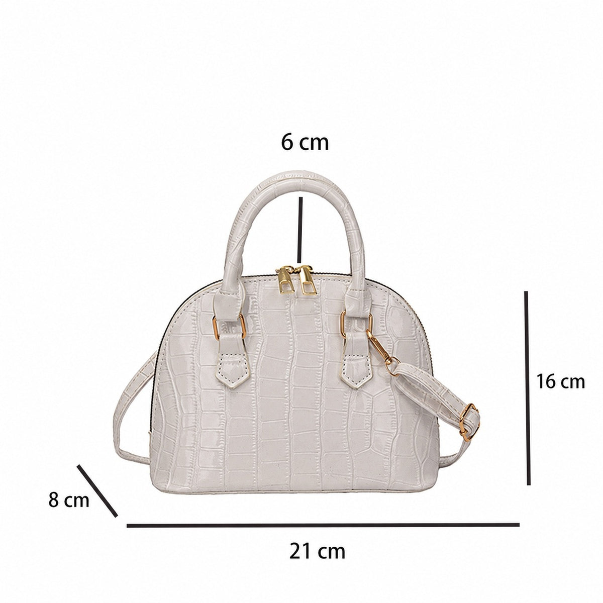 Kleine Henkeltasche – weiß