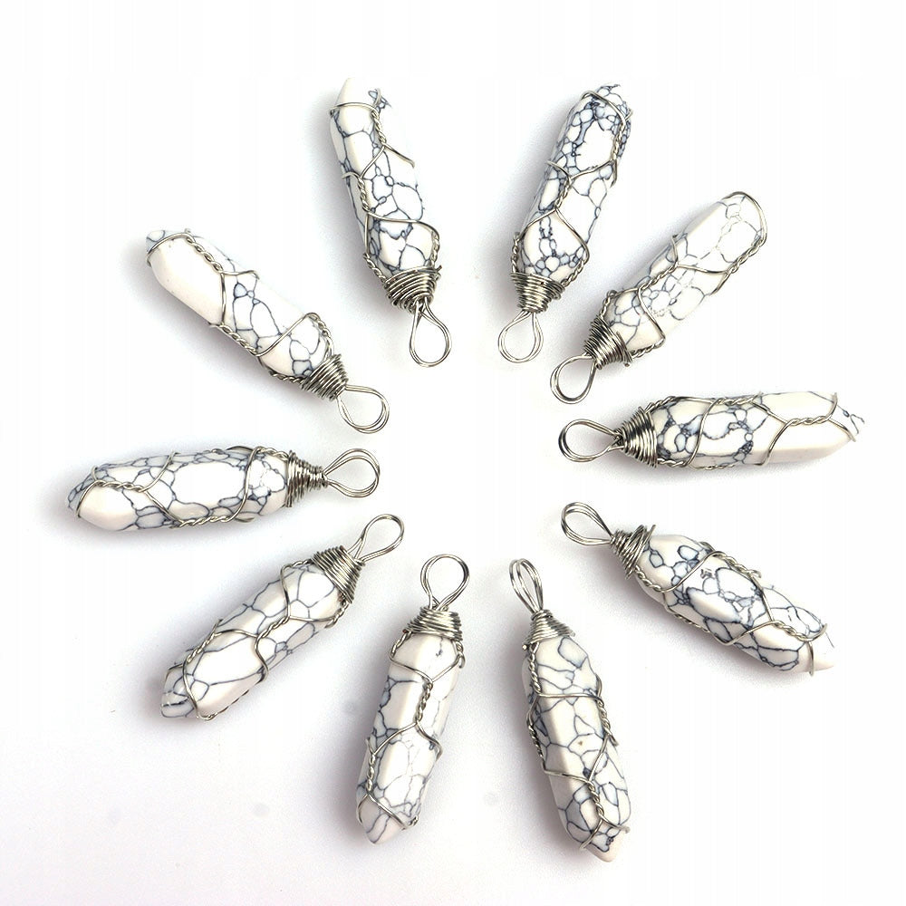 Howlite Pendant Necklace