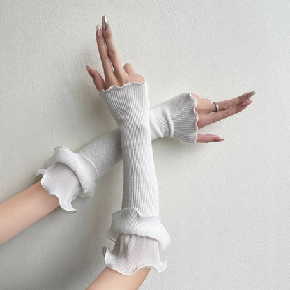 Women's Detachable Cuffs – White