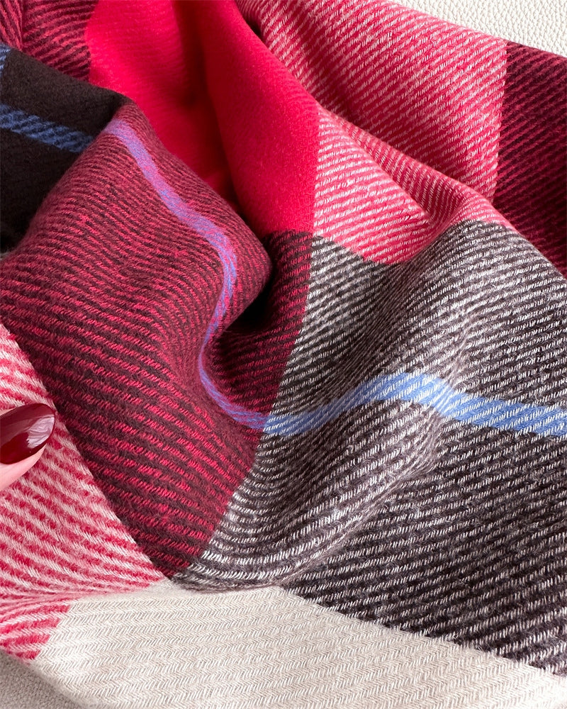 Damen-Winterschal 200 × 66 cm – mehrfarbig