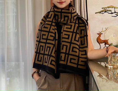 Écharpe d’hiver pour femme 180 × 66 cm