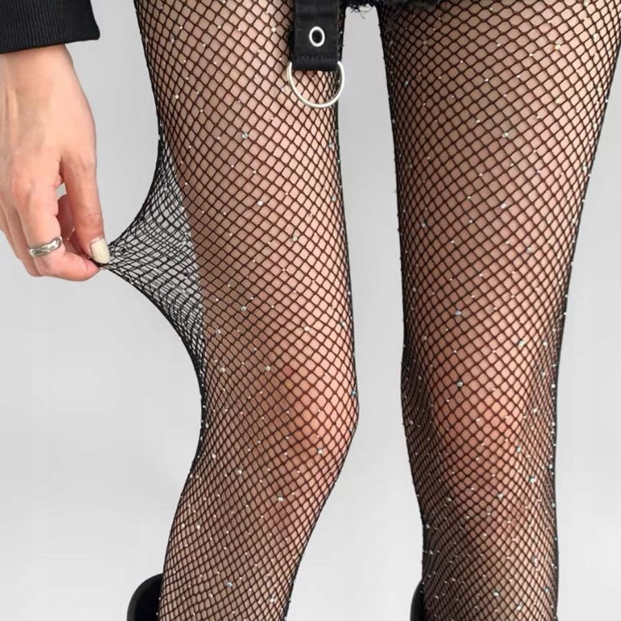 Women's Lace Tights – Black
