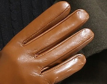 Women's Leather Gloves – Brown