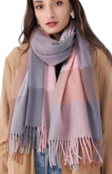Bufanda de invierno de mujer 200 × 66 cm – multicolor