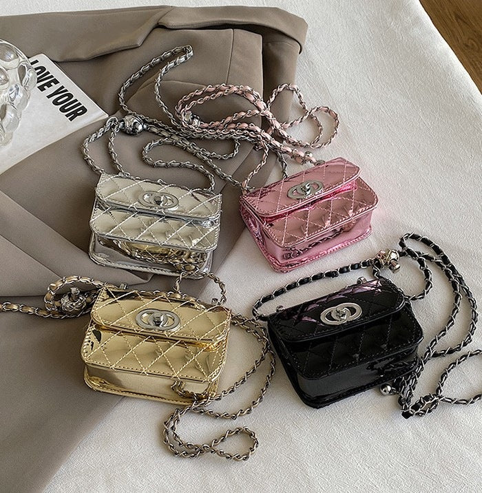 Mini-sac matelassé pour femme – noir