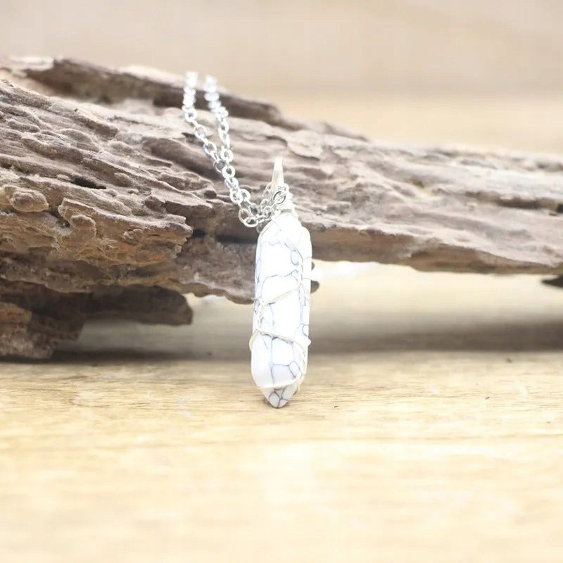 Howlite Pendant Necklace