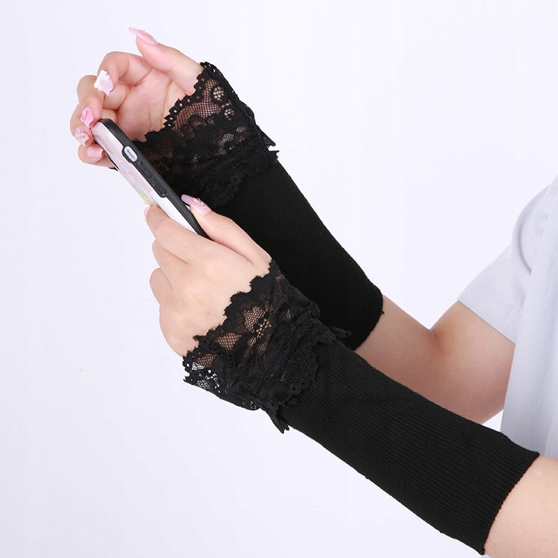Manșete decorative din dantelă – negre