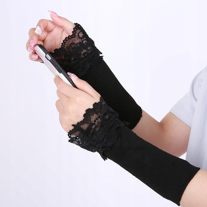 Manșete decorative din dantelă – negre