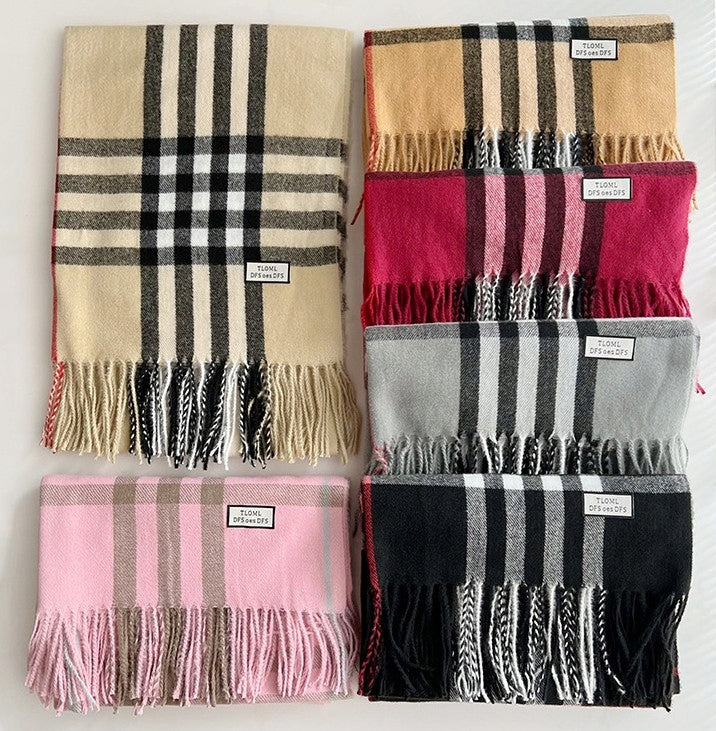Bufanda de invierno de mujer 200 × 66 cm – multicolor