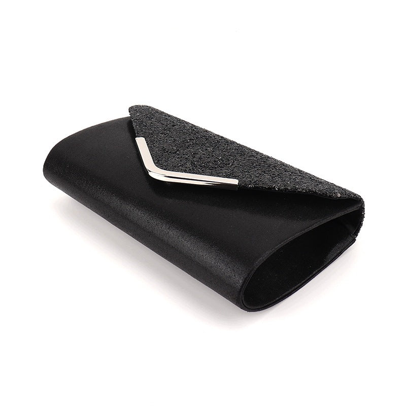 Glitzer-Clutch – schwarz