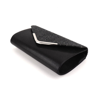 Glitzer-Clutch – schwarz
