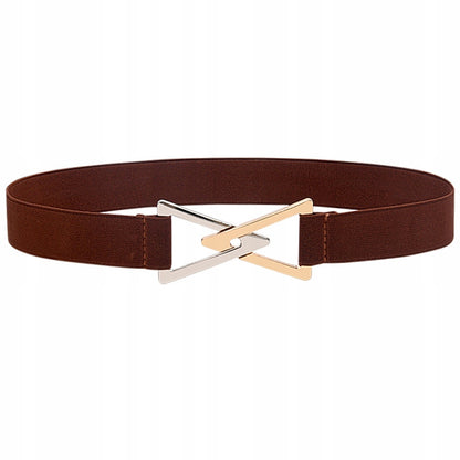 Cinturón elástico de mujer – marrón