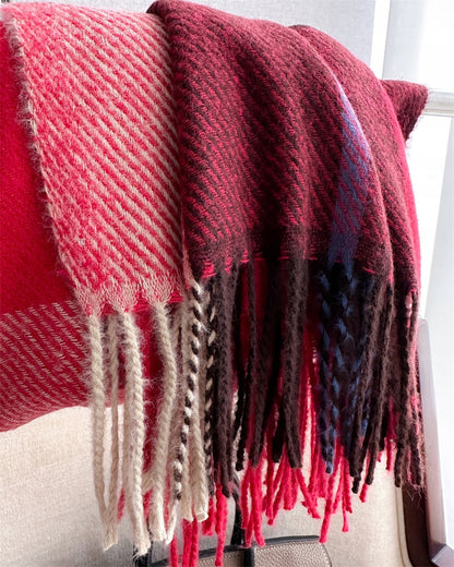 Damen-Winterschal 200 × 66 cm – mehrfarbig