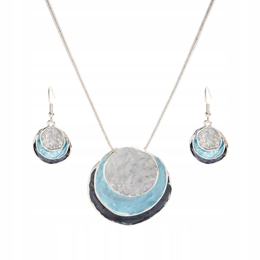 Necklace & Earrings Set – Blue