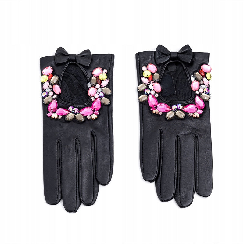 Women's Leather Gloves – Black