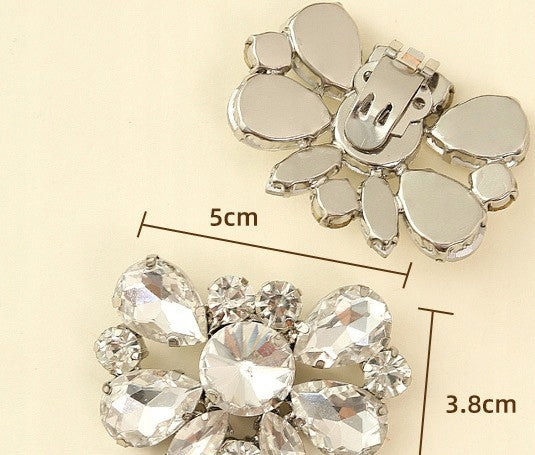 Clips de chaussures à zircons
