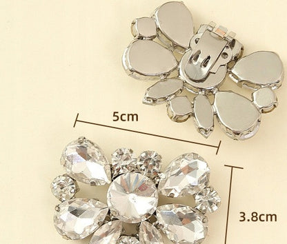 Clips de chaussures à zircons