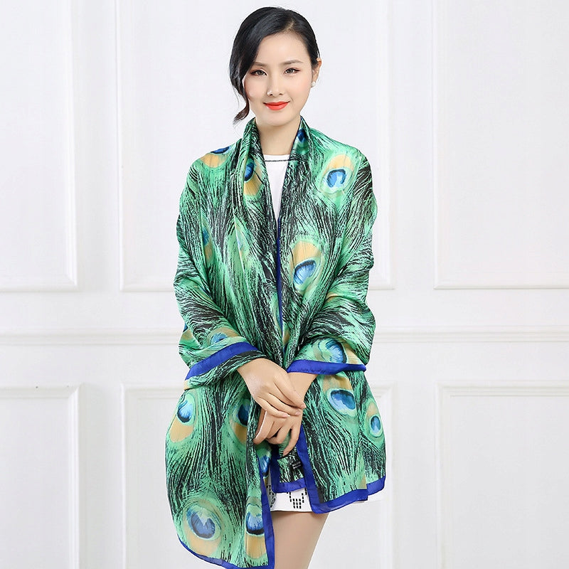 Silk-Effect Scarf 180 × 90 cm