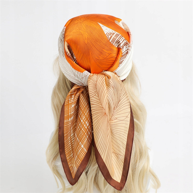 Silk-Effect Square Scarf 70 × 70 cm