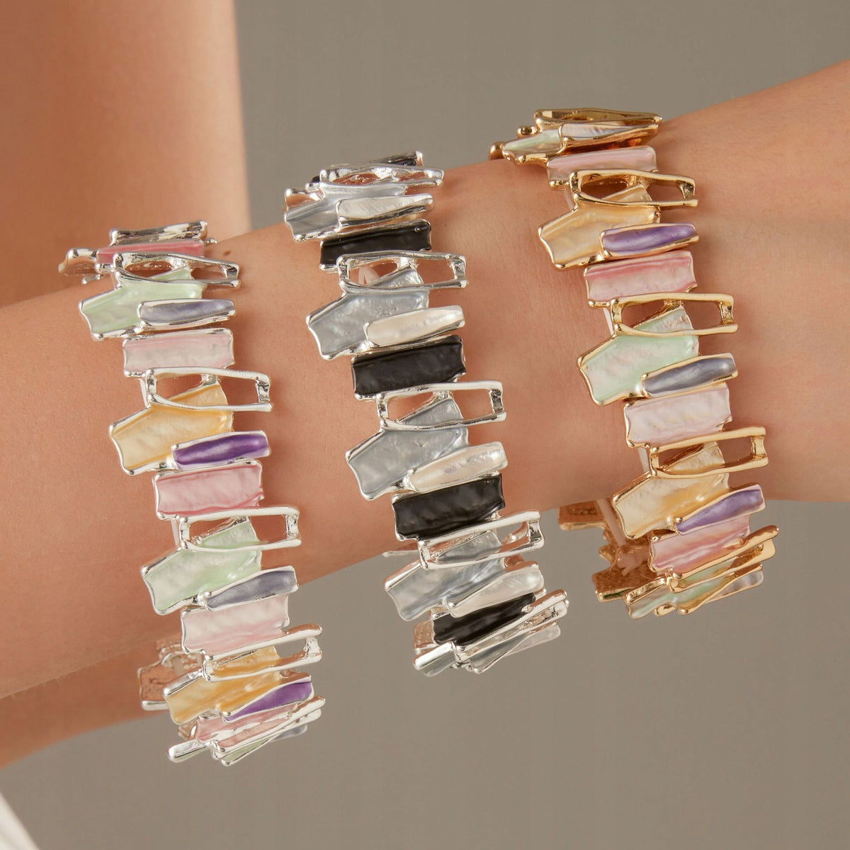 Elegant Women's Multicoloured Bracelet — Stylish Jewellery