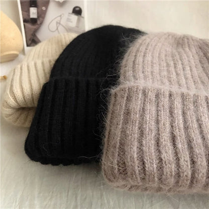 Bonnet pour femme – marron clair et kaki