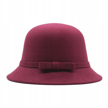 Dámský bucket klobouk – vínový
