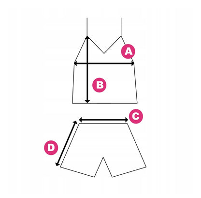 Damen-Satinpyjama – silbergrau mit Volant
