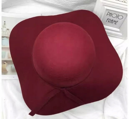 Women's Brimmed Hat – Burgundy