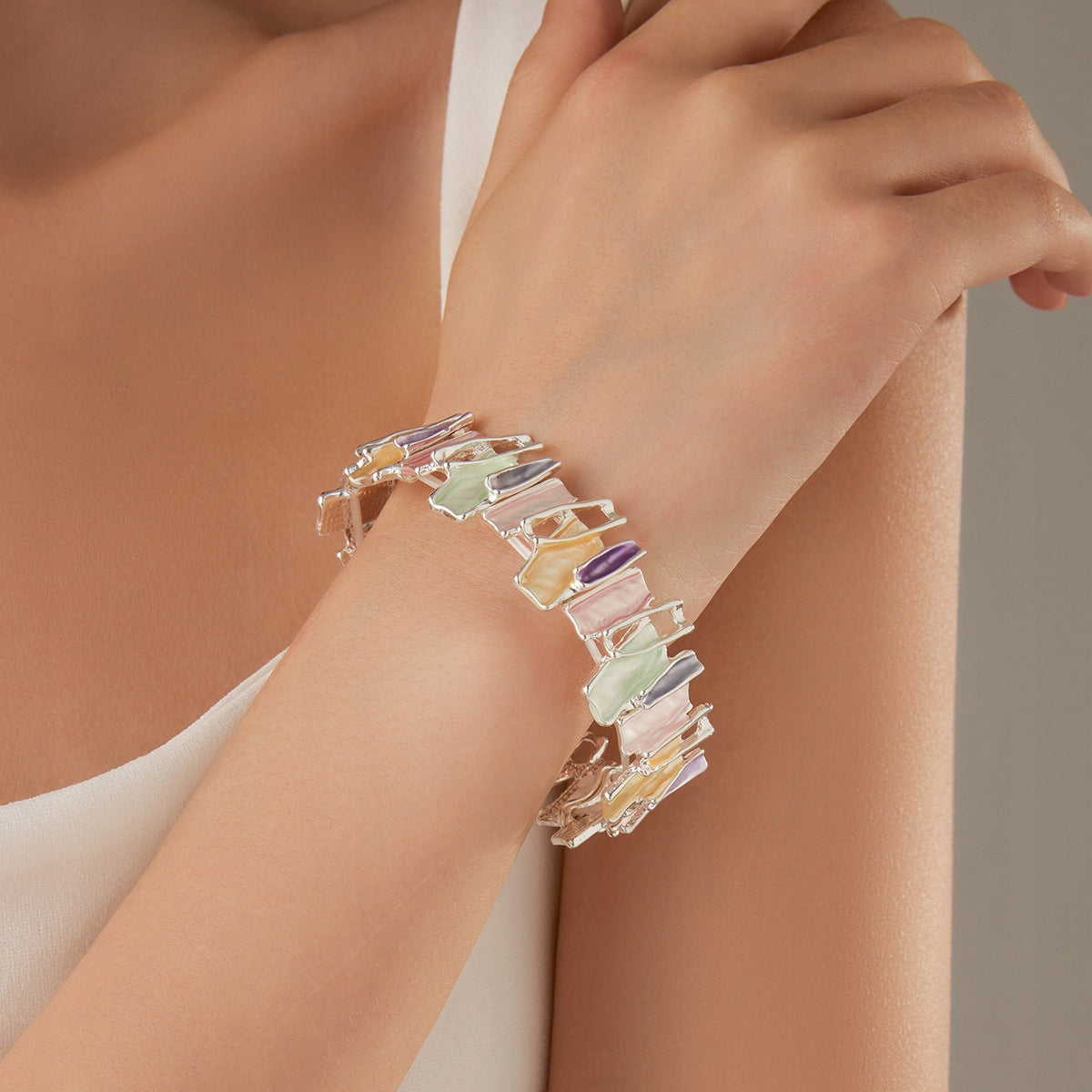 Elegant Women's Multicoloured Bracelet — Stylish Jewellery