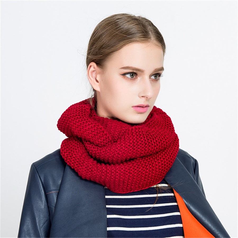Damen-Loopschal – bordeauxrot
