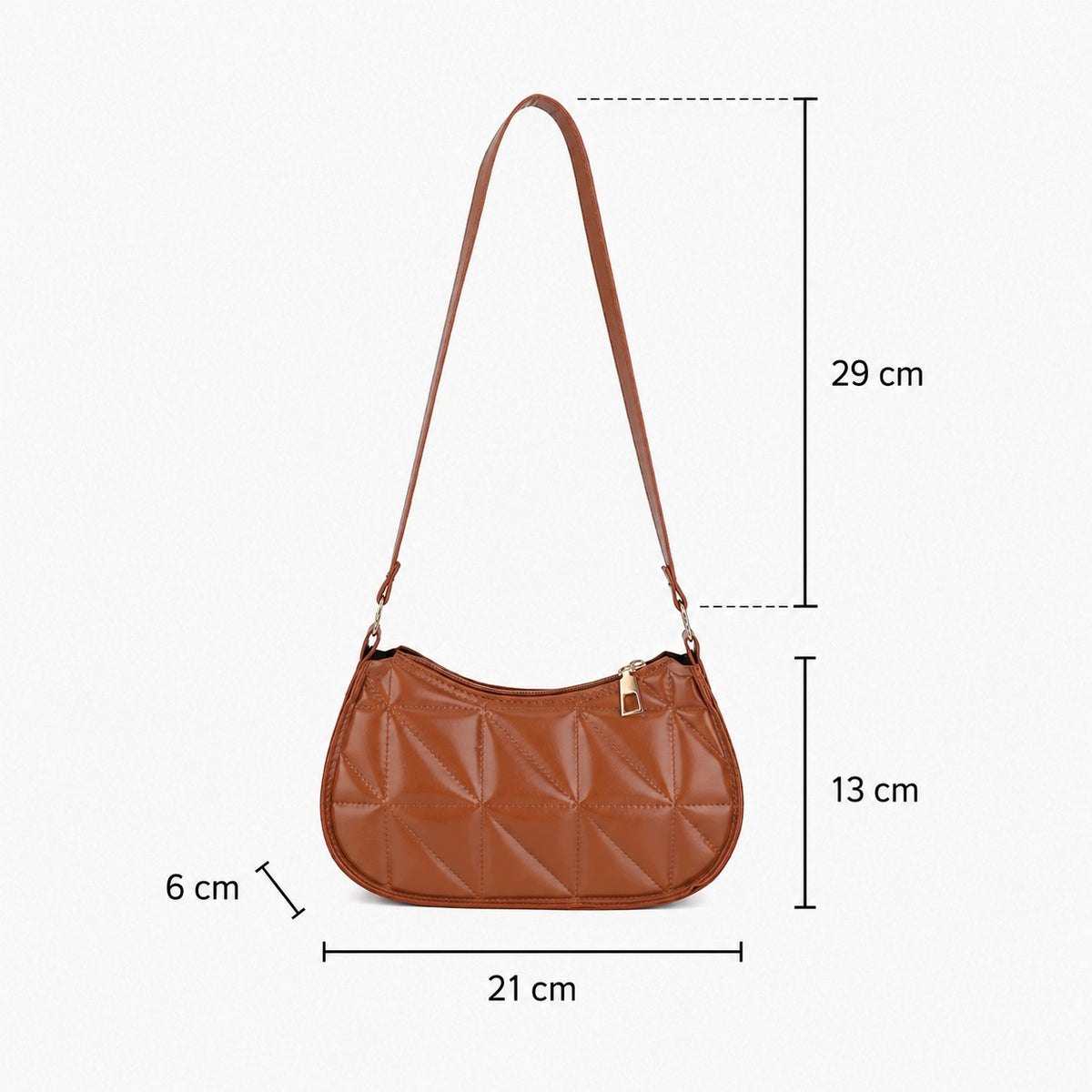 Sac matelassé pour femme – marron