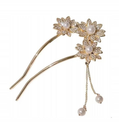 Hair Clip with Rhinestones