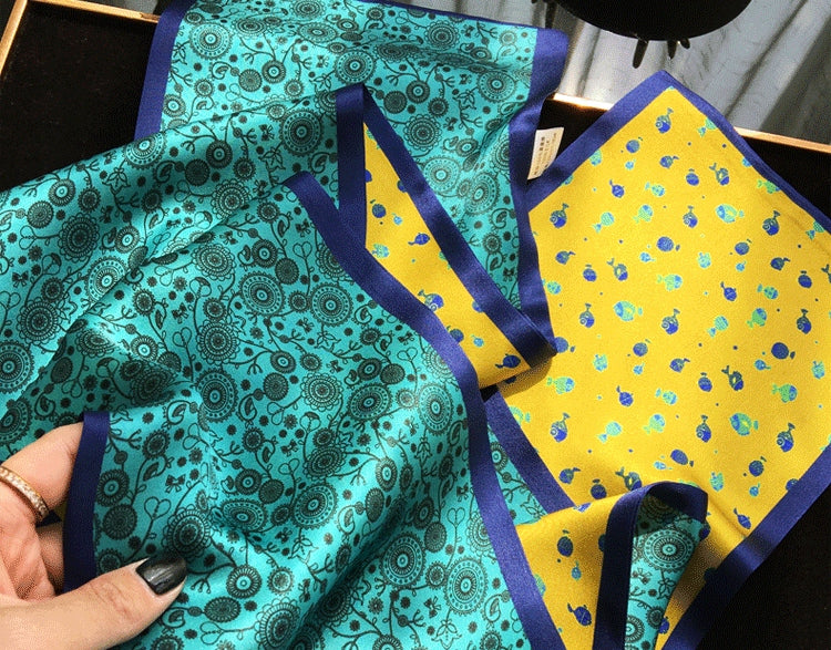 Жіноча хустка з імітації шовку 13 × 153 см