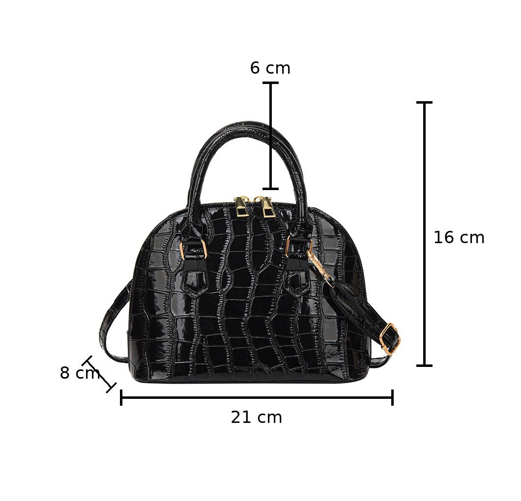 Kleine Henkeltasche – schwarz