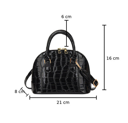 Kleine Henkeltasche – schwarz